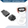 Accelerator Pedal Sensor Connector Plug for Honda/Inner Male Female Wire Terminal Connector/Waterproof Plastic 0.6mm Series / 1 Set Black 6 Pin