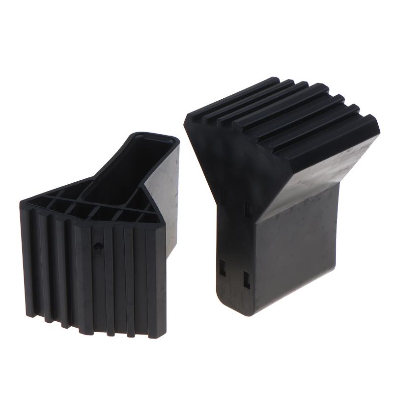 4Pcs Non-Slip Ladder Feet Rubber Pads Foot Covers Furniture Mat Leg Chair Replacement Protectors Cover Black Anti Slip Pads