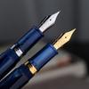 PENBBS 556 Piston Fountain Pen, Large Capacity Transparent Acrylic Unisex Writing Pen