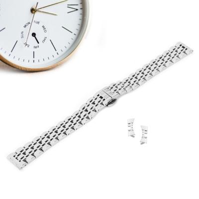 14mm Width 180mm Length Watch Band Stainless Steel Watch Strap Replacement Watch Band Strap Accessory Silver
