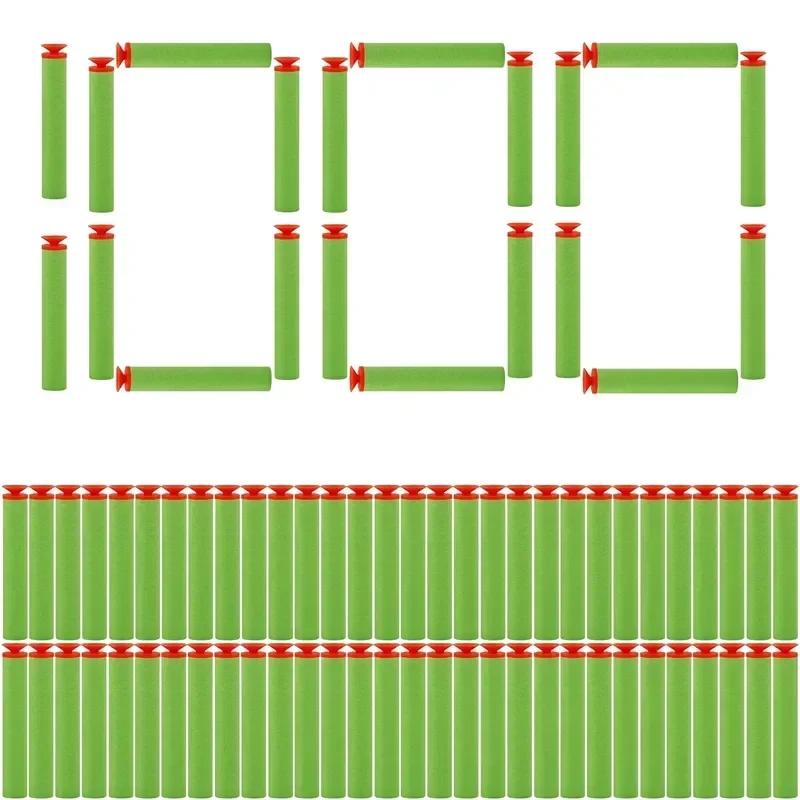 BGreen 7.2cm Sucker Head Bullets Foam Darts EVB Refill for N-Strike Elite Series Blasters Kids Toy Gun Accessories