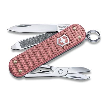 Classic Precious ALOX Collection Gentle Rose Swiss Army Knife Multifunctional Knife Outdoor Camping Scissors with Flat Head Screwdriver