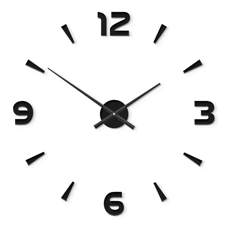 Creative Wall Clock Stickers Modern Brief Retro Wall Clock Living Room Aesthetic Kitchen Design Clocks Luxury Home Decoration