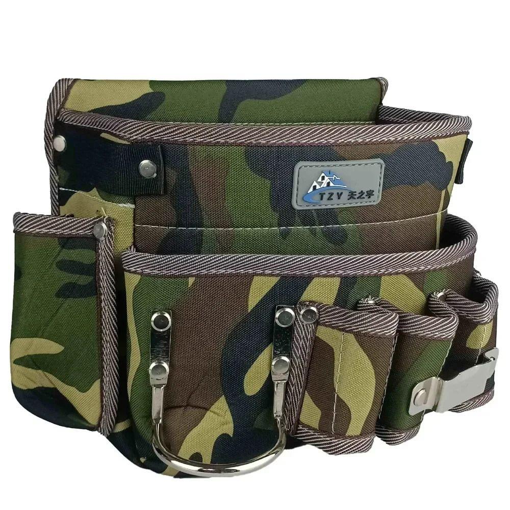 Multi-Pocket Electricians Belt Bag Oxford Cloth Tool Bag Practical Tool Pouch Belt Maintenance