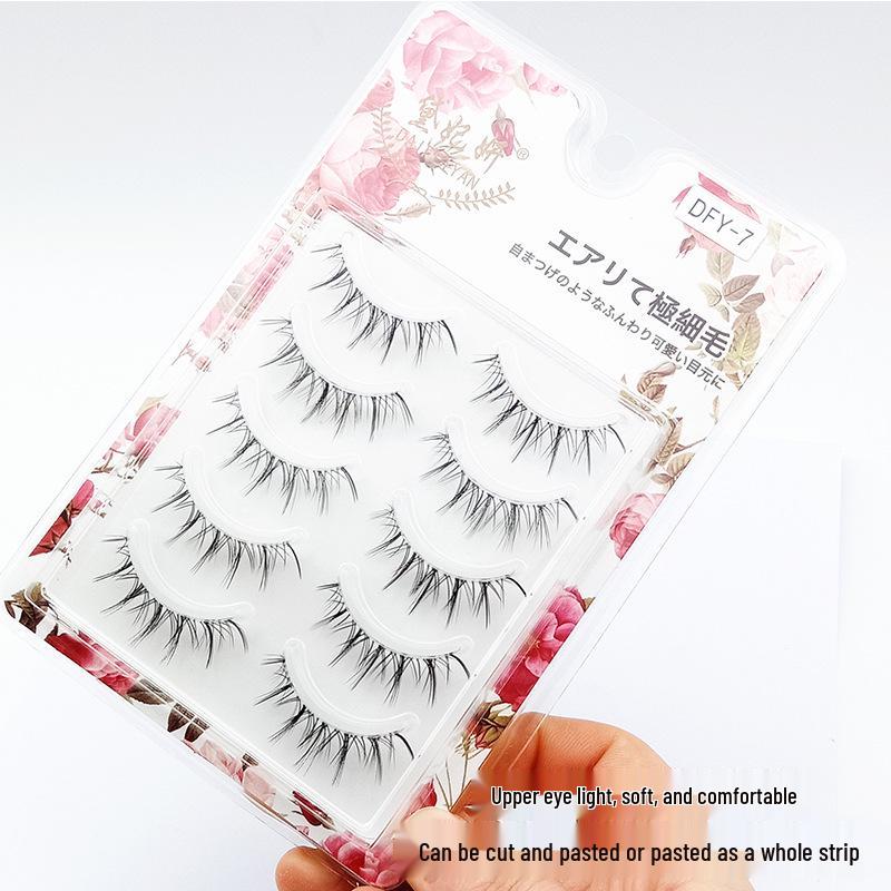 DFY-7 Transparent Soft Stem Comic A-Type Irregular Fairy Eyelashes