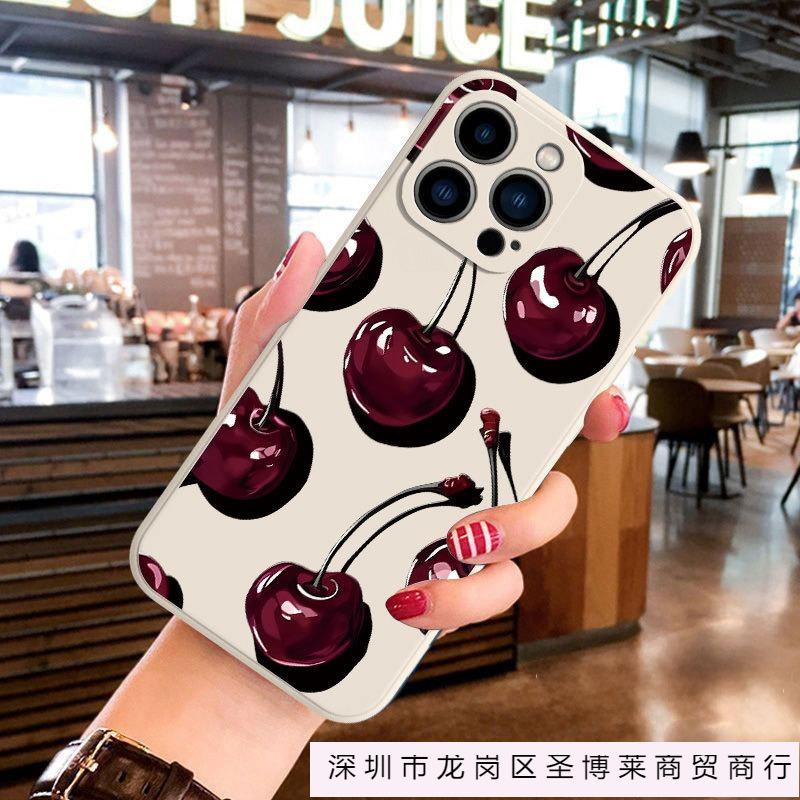 Cherry for Apple 16Pro all-inclusive 15Promax mobile phone case iPhone14/12/11/13 anti-drop xs