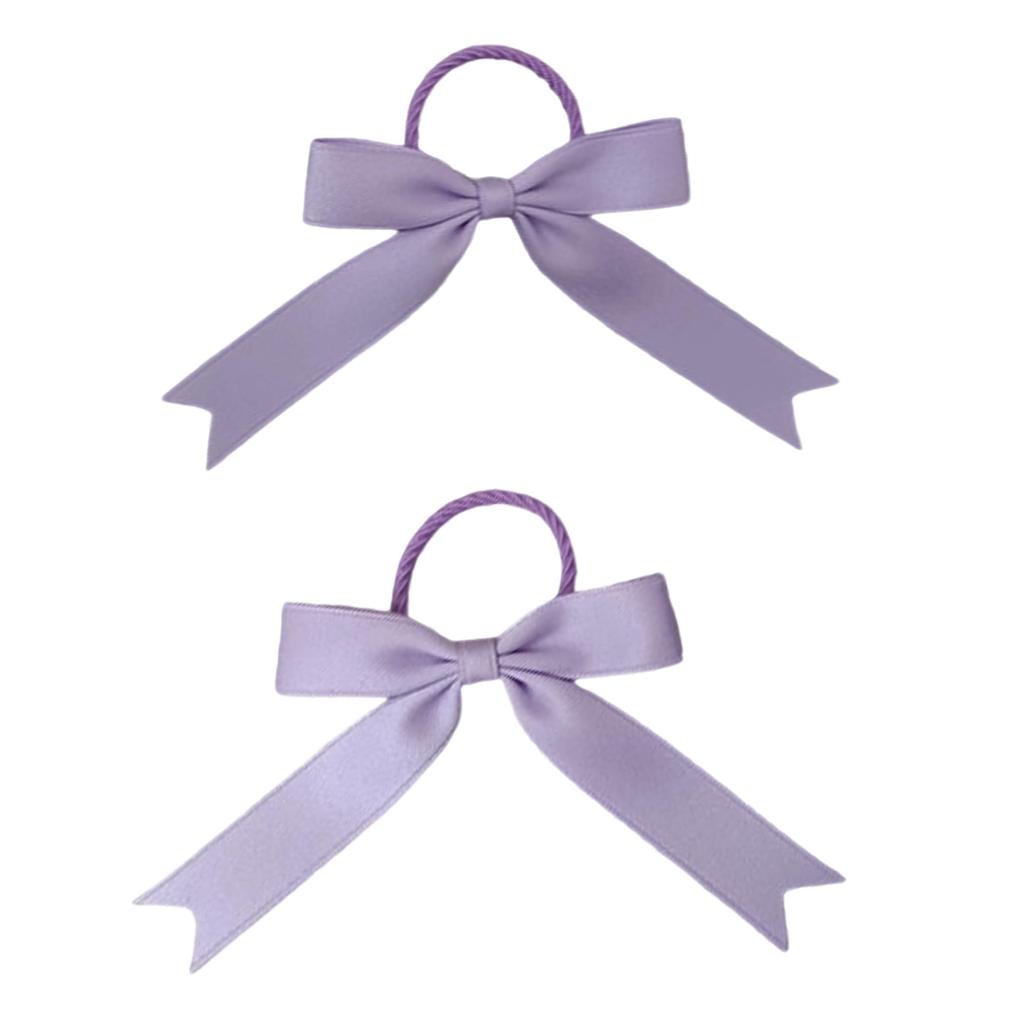 GFun Ribbon Hair Hair Hair Set of Hair Hair Perfect for Entrance and Purple Accessory, Tie, Bow, Kids, Small, 2, Ornaments, Arrangement, Recitals,