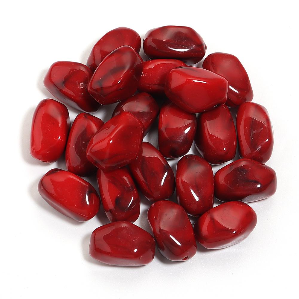 20PCS/Lot Irregular Acrylic Beads Two-tone Cloud Beads Making Meteorite shape Loose Spacer Beads DIY Bracelet Necklace