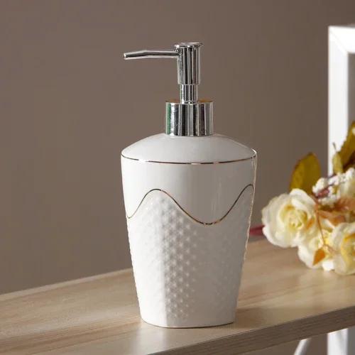 Badezimmerzubehör Einfache Keramiklotionsflasche Kreative Reinigungsmittelabfüllung Handdesinfektionsmittelflasche Seifenspender