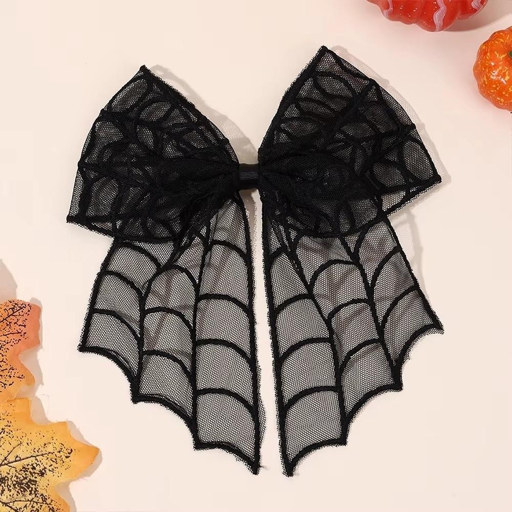 Bat Embroidery Halloween Hair Clip Bowknot Hair Accessories Spring Hair Clip  Cosplay Events