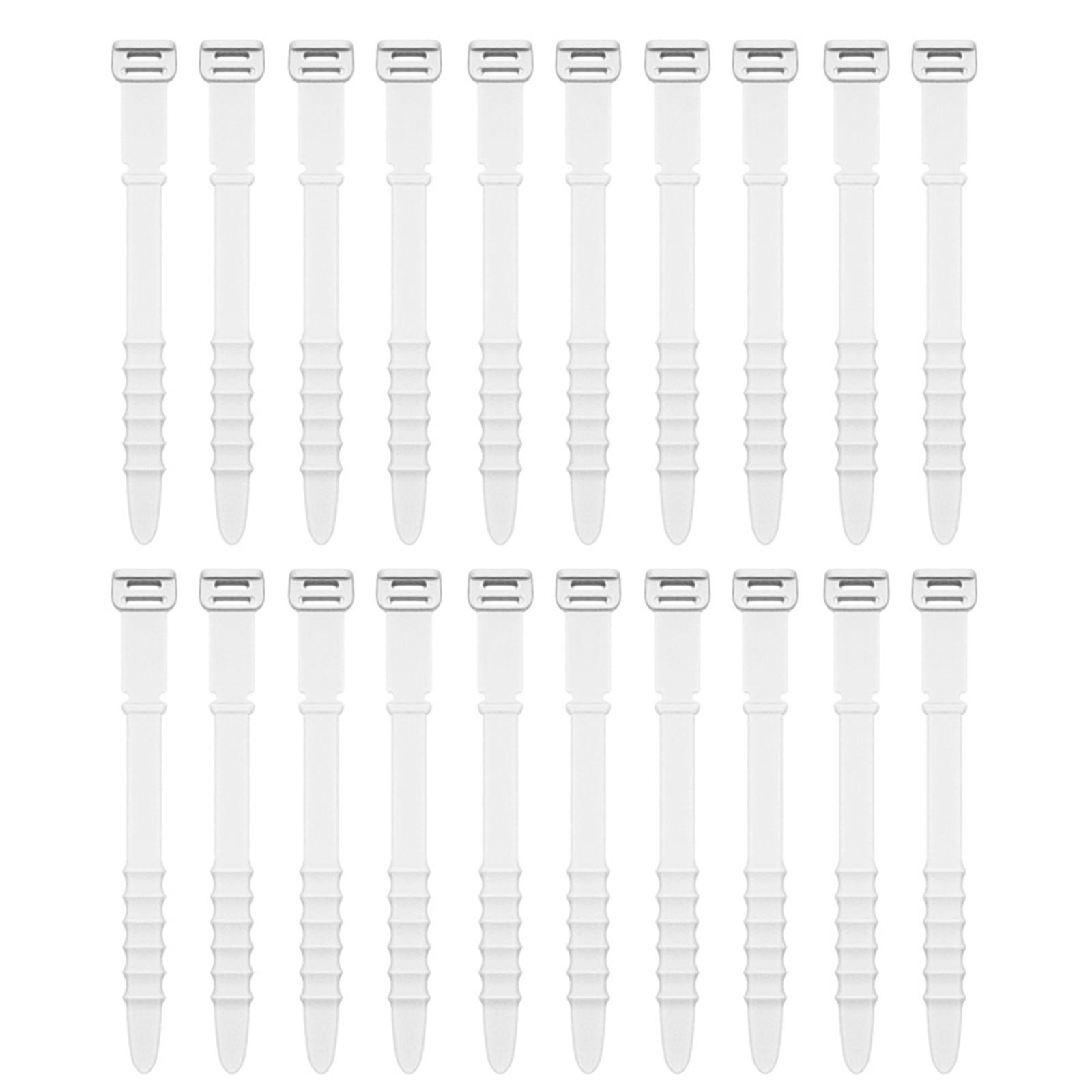 

20 шт. Багаторазові кабельні стяжки, ремінці, регульований органайзер для шнурів, еластичний силіконовий тримач для шнурів для зв язування та організації