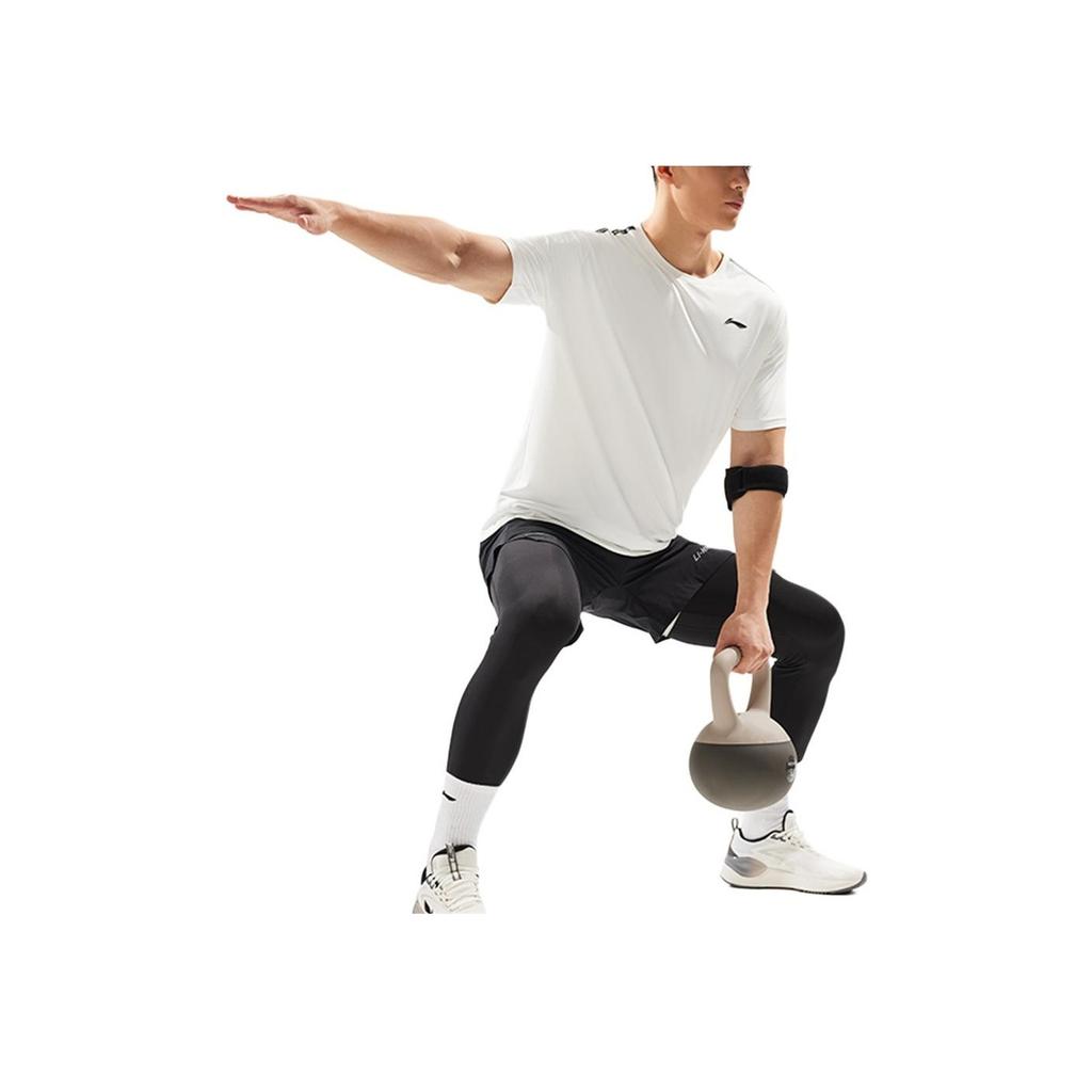 Li-Ning Ice Feel Moisture Wicking Short Sleeve T-Shirt Men Tops Off-White ATSU515-2