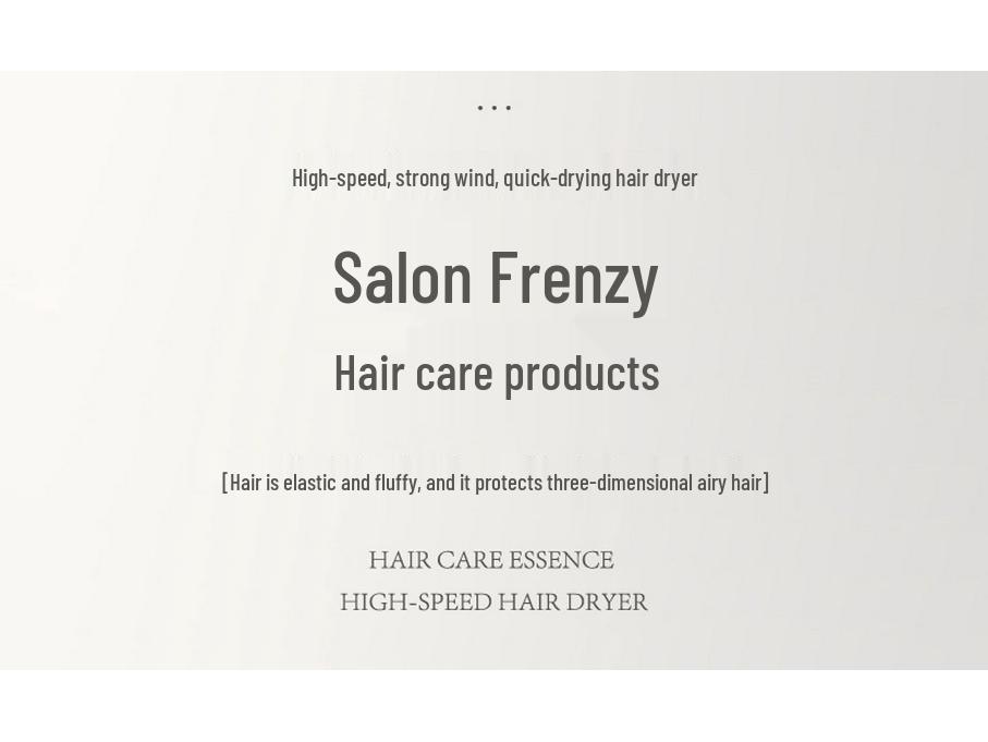 High-Power Hair Dryer with Negative Ion Technology for Salon & Home Use - Fast Drying with Hot & Cold Air