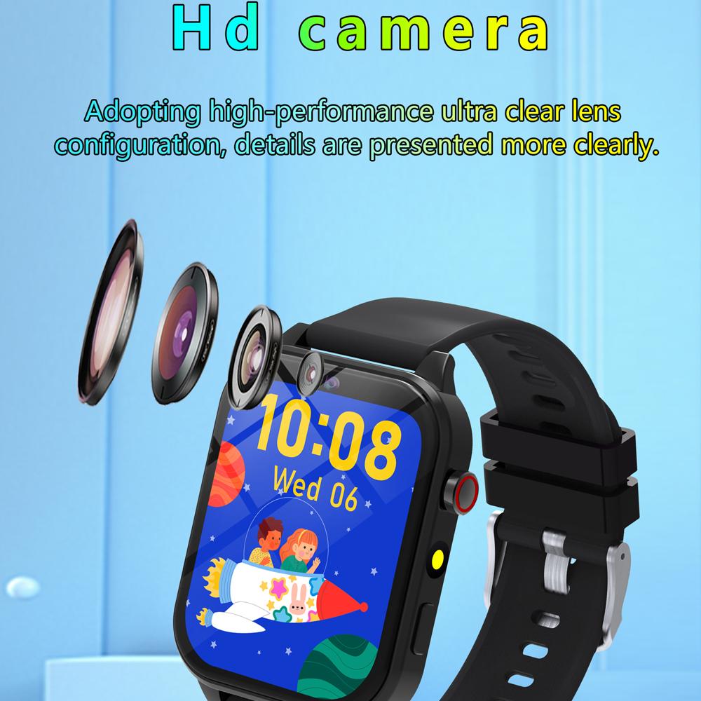 Kinderspiele Smartwatch 1,83'' HD Kamera Taschenlampe Schlafüberwachung Wecker 18 Spiele Smartwatch Kinder Jungen Mädchen Geschenke