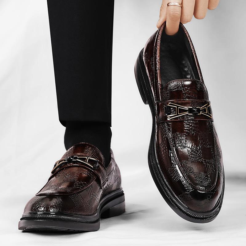 Height-increasing platform business casual shoes dress leather shoes brock wedding shoes groom shoes