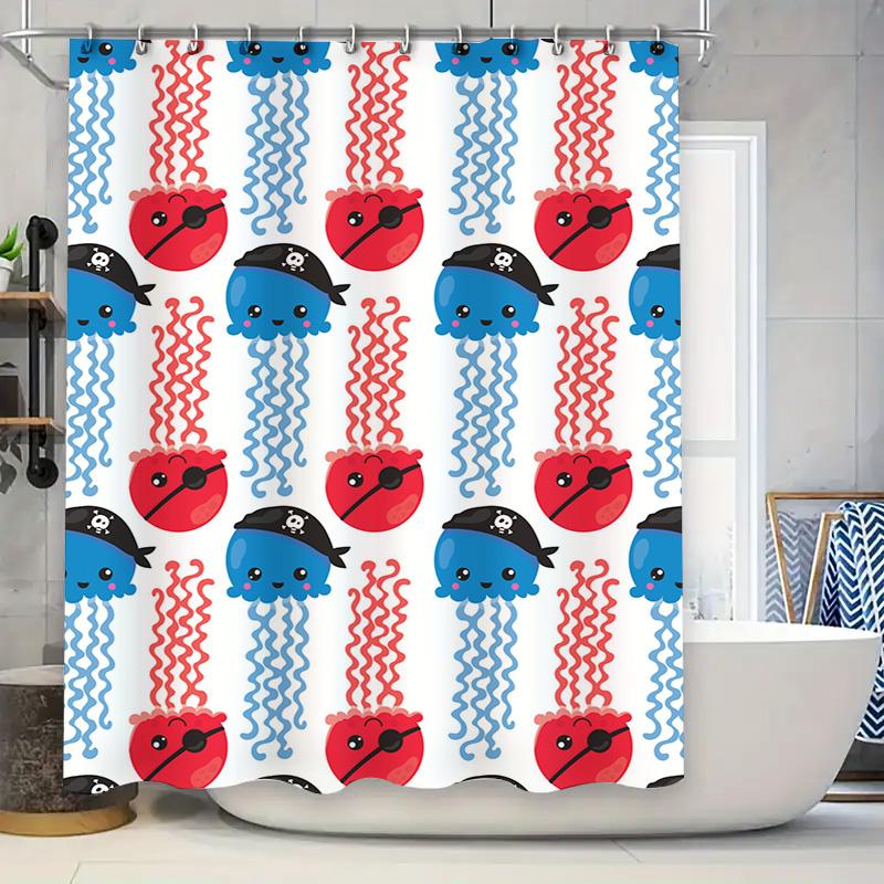 

Luxury Red Gold Bath Curtain Decorative Printed Shower Curtains for Bathroom Waterproof Fabric 6 Hooks Included (180x180cm) 90x180cm