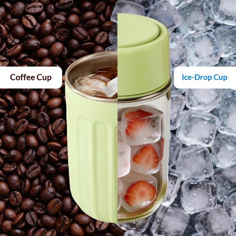 One Click Press To Defrost 304 Ice Making Cup, Ice Tray Beverage, Soda Ice Tray, Outdoor Fitness Cooling Coffee Cup
