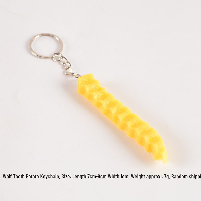 Simulated Wavy Wolf Tooth Fries PVC Food Model - Photography & Decor Prop
