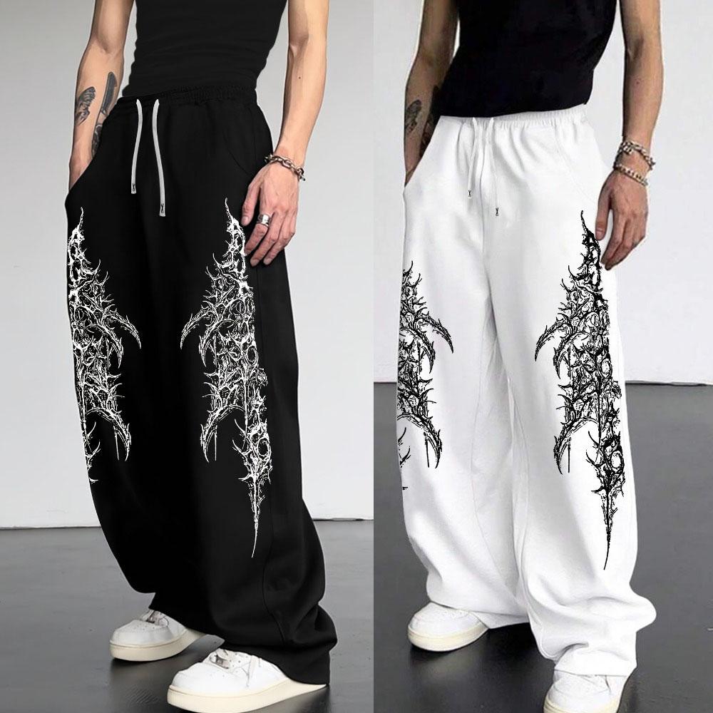 Europäische und Amerikanische Herren Freizeit Sport Gerade Hosen Street Trend Kordelzug Taille Jogginghosen