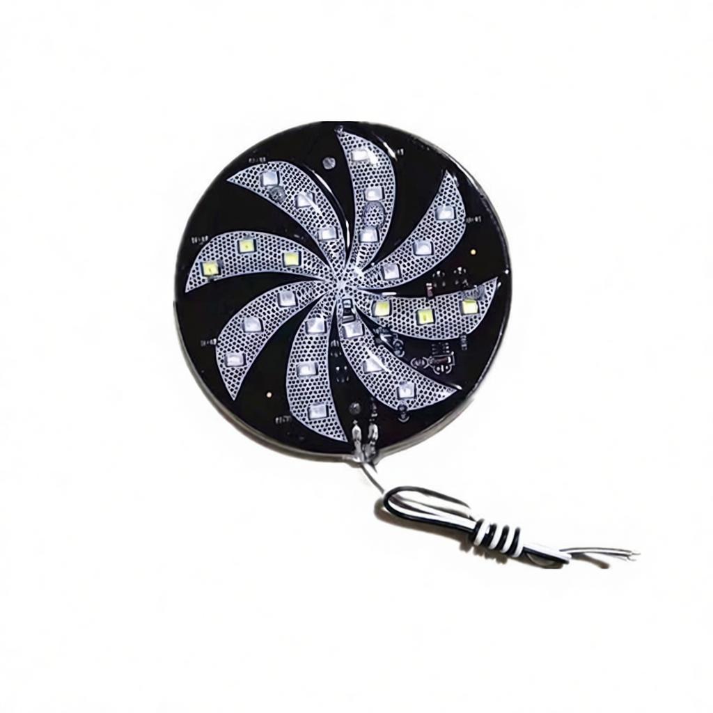 12V Colorful Windmill LED Car Strobe Decorative Lights Exterior Modification For Kart Bumper Car Truck Universal Styling