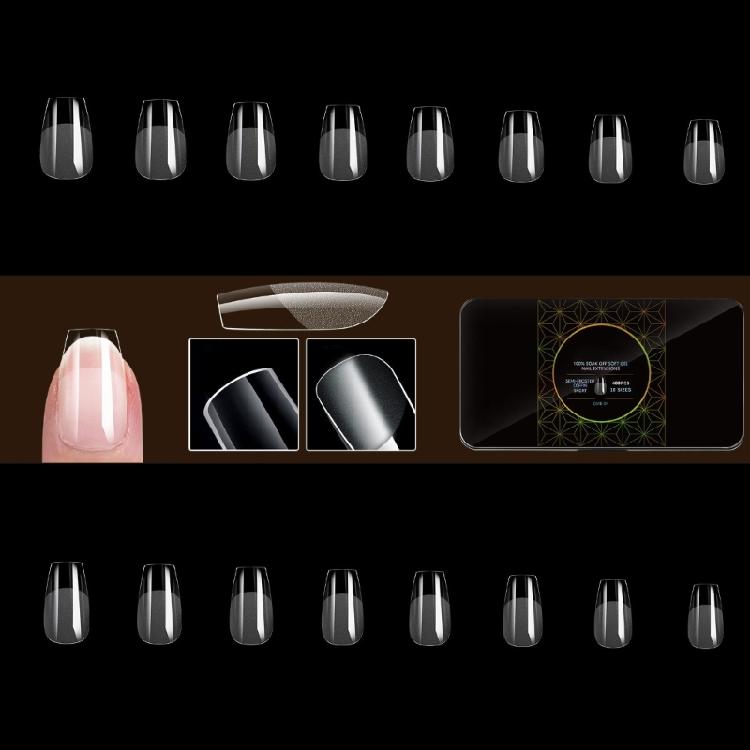 

480x/Set Semi-Frosted Nails Tips Soft Gels Tips Press On Nails Full Cover Stick on Nails Soft Gels Nails Tips for Woman