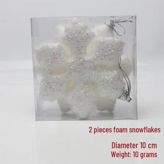 Foam Snowflake & Pine Cone Christmas Tree Ornaments Set - 26 Pieces