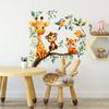 2 Stück Baumzweige Cartoon Tiere Schlafzimmer Wohnzimmer Zuhause Hintergrund Verschönerung Dekoration Wandaufkleber