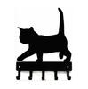 Promotion Cat 2 Kitten Key Rack & Hanger  Small 6 Inch Wide Hook Bathroom Accessories Decoration For Home Wall Sticker
