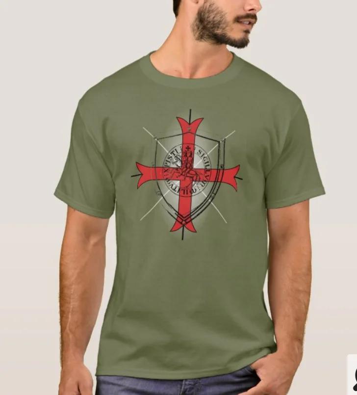 Cross of The Templar Order TShirt Summer Cotton Short Sleeve ONeck Unisexs T Shirt New S3XL