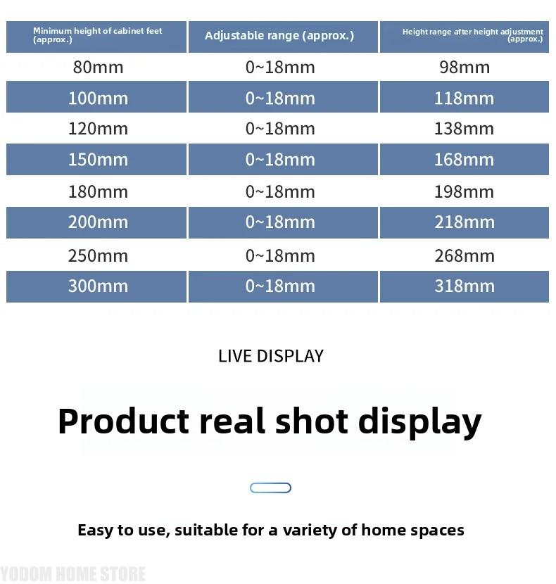 4 pcs Premium Stainless Steel Furniture Legs, Thickened Metal Support Feet for Sofa Coffee Table TV Cabinet Home Decoration