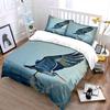 Heron Artwork Set Home Decor Soft Skin-Friendly Bedding Set Includes 1 Duvet Cover And 2 Pillowcase Gift