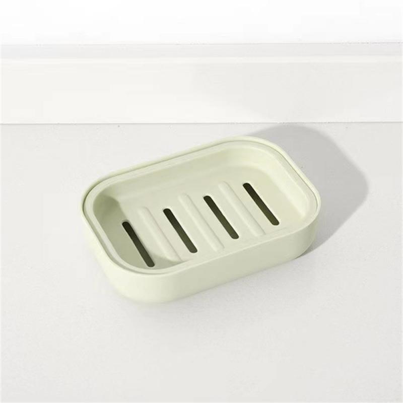 

Новый чехол для тарелок для ванной комнаты, держатель для душа, путешествий, походов, контейнер, мыльница, пластиковая мыльница, диспенсер, подставка для мыла светло-зеленый