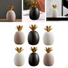 Ceramic Pineapple Shaped Ornament Nordic Gift Photography Prop for Bookshelf TV Cabinet Statue