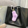 Car Key Accessory Plush Twist Knot Bag Charm, Fuzzy Keychain Pendant, Backpacks Hanging Decoration for Backpacks, Handbags, Purse, Keys Small