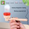 Wooden 80s Classic Floating Blow Ball Game Toy for Children's Sensory Integration Training