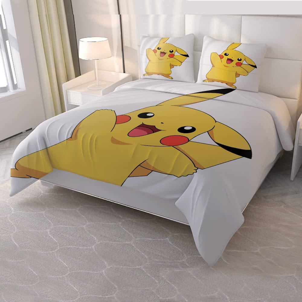 3D Pattern Soft Bedding Three-Piece Quilt Cover