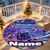 Custom Name Personalized Kpop Demon Hunter Print Round Rug, Versatile Home Decor Carpet, for Playroom, Apartment, Balcony, Entryway, Hallway Gift