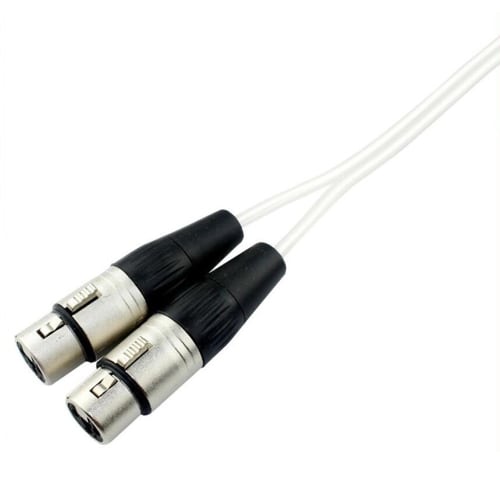 XLR Cable, Microphone Cable, Canon Conversion Cable, Audio Cable, Stereo Cable, 3.5mm Plug (Male) To 2XLR Plug (Female) Stereo Mini Plug (3m)