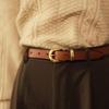 2024 Women's Korean Style Genuine Leather Belt - Trendy, Versatile, Retro Cowhide Denim Waistband