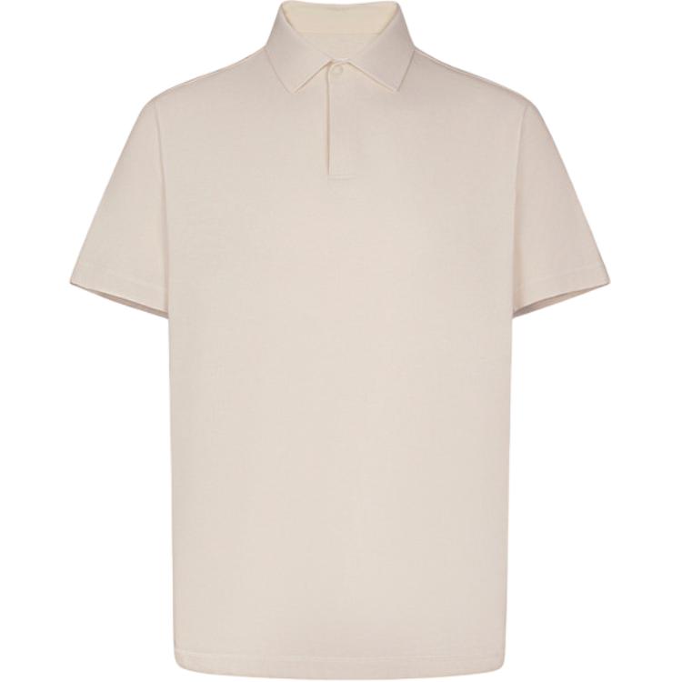 SALOMON Polo Shirts Men s White Gray Hat Polo Collar Moderate LC2886600 L
