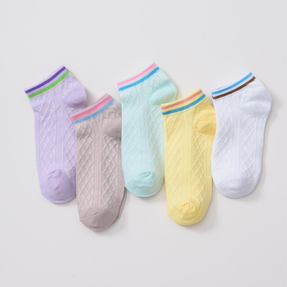 5 Pairs/Lot Summer Short Women's Socks Low Rise Comfortable Breathable Cute Print Ankle Foot Covers Fashion Cartoon Kawaii Socks