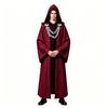 Halloween Dark Chain Hooded Men's Polyester Echo Cape Medieval Role-Playing Party Cosplay Cloak