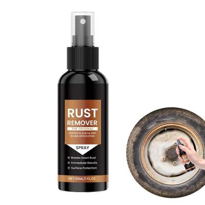 Rostentferner Spray Starke Metallrostentfernung 1 Fl.oz Professionelles Schnell wirkendes Spray für Autos Boote Wohnmobile Metallbearbeitung