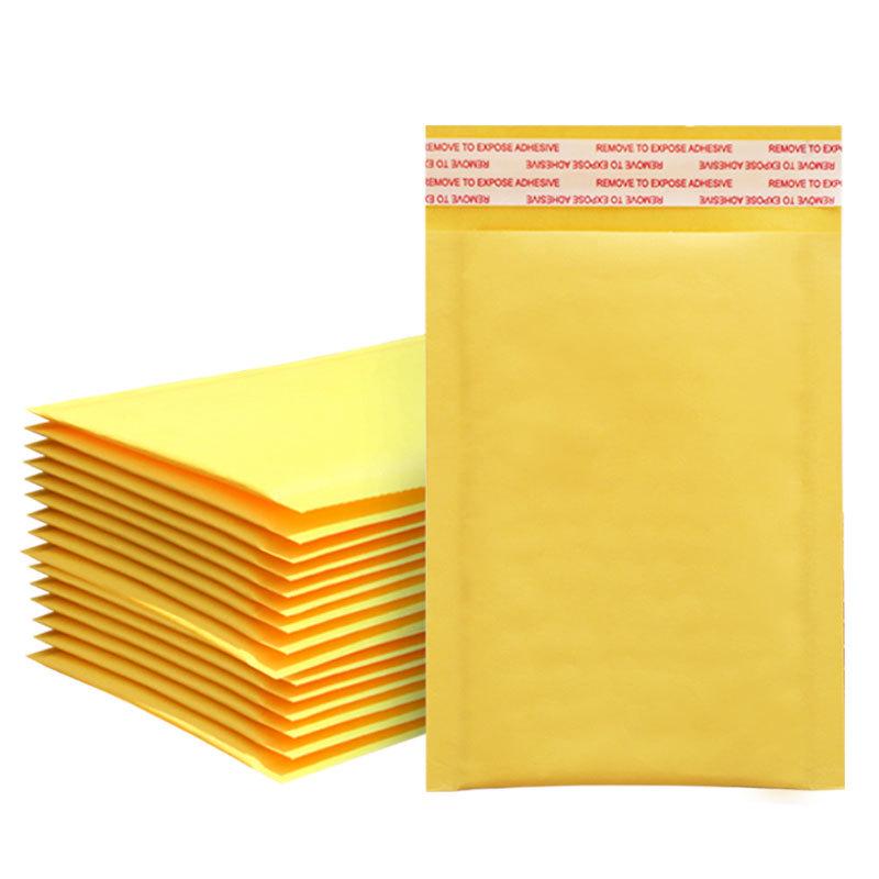 Self-Adhesive Kraft Paper Bubble Bag - Waterproof Custom Packaging for Clothing and Foam Protection