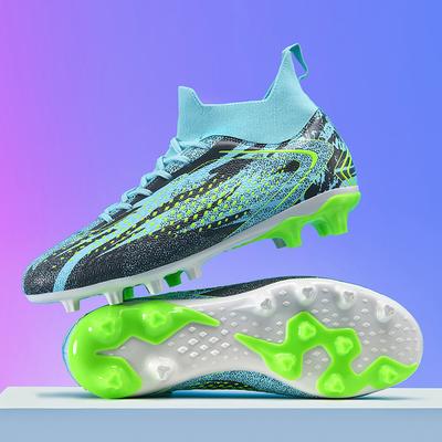Xiyin Amazon Football Shoes Men's and Women's High-top Spikes Broken Nails Adult Lawn Students Children's Men's Training Shoes