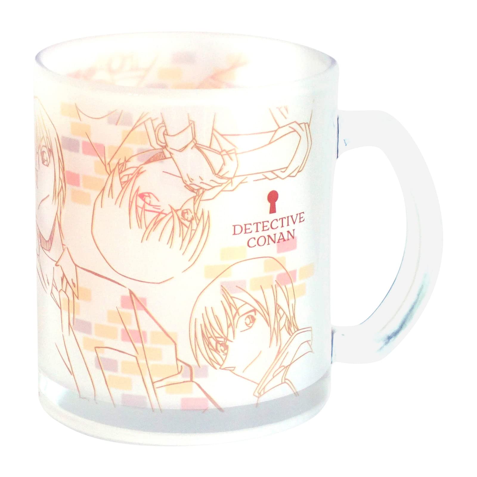 

Kanesho Touki Detective Conan Amuro Mug, Glass Mug, Approx. 320ml, Line Art Design, Made in Japan, 034192