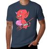 Hot Stuff Baby Devil Sticker Tshirt Casual Loose Fit Summer Tee Shirt