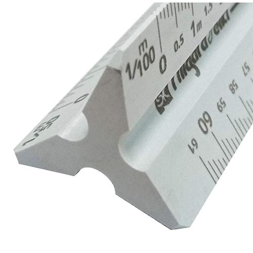 Niigata Seiki SK Made In Japan Triangular Scale, Kaidan Scale, for Architects, 30cm, TSB-30KD