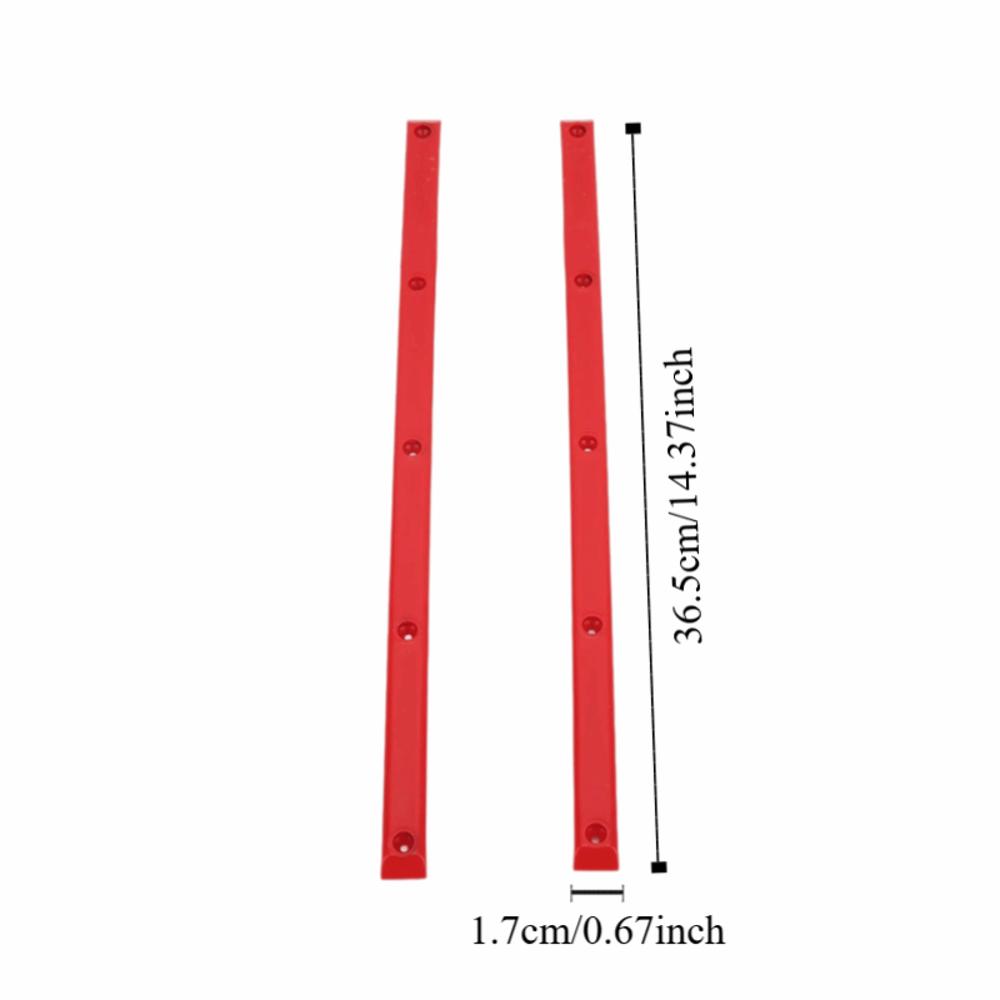 2Pcs Colorful Rib Bones Rails 36.5x1.7cm Skateboard Deck Guards Skateboarding