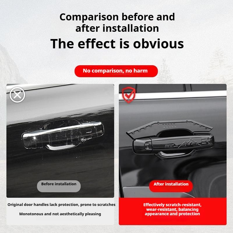 For GWM Tank 500 Hi4-T Car Door Handle Sticker Door Bowl Decorative Sticker Protect The Original Car From Scratching Accessories